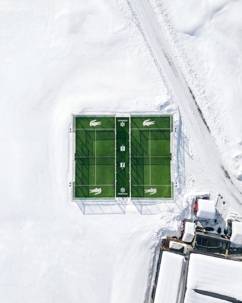 Two New Padel Courts Open In Courchevel Backed By Lacoste - European Real Estate News Agency Two New Padel Courts Open In Courchevel Backed By Lacoste