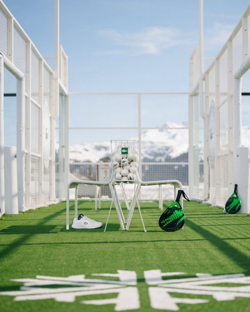 Two New Padel Courts Open In Courchevel Backed By Lacoste - European Real Estate News Agency Two New Padel Courts Open In Courchevel Backed By Lacoste