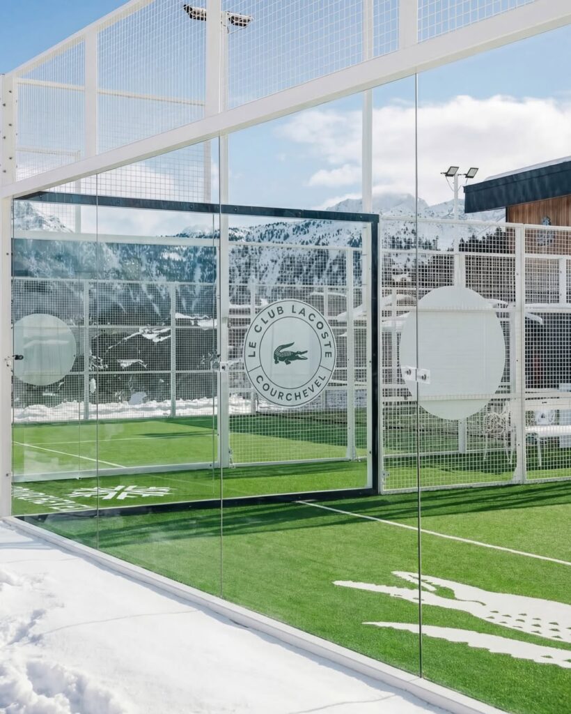 Two New Padel Courts Open In Courchevel Backed By Lacoste - European Real Estate News Agency Two New Padel Courts Open In Courchevel Backed By Lacoste