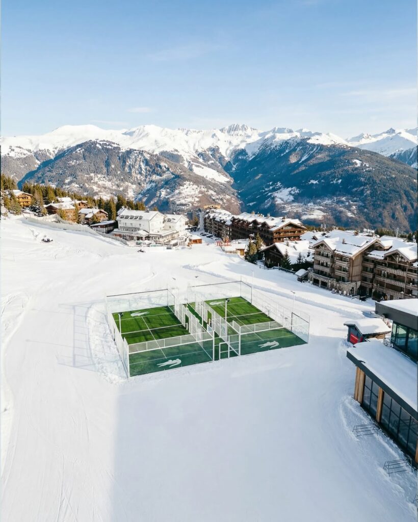 Two New Padel Courts Open In Courchevel Backed By Lacoste - European Real Estate News Agency Two New Padel Courts Open In Courchevel Backed By Lacoste