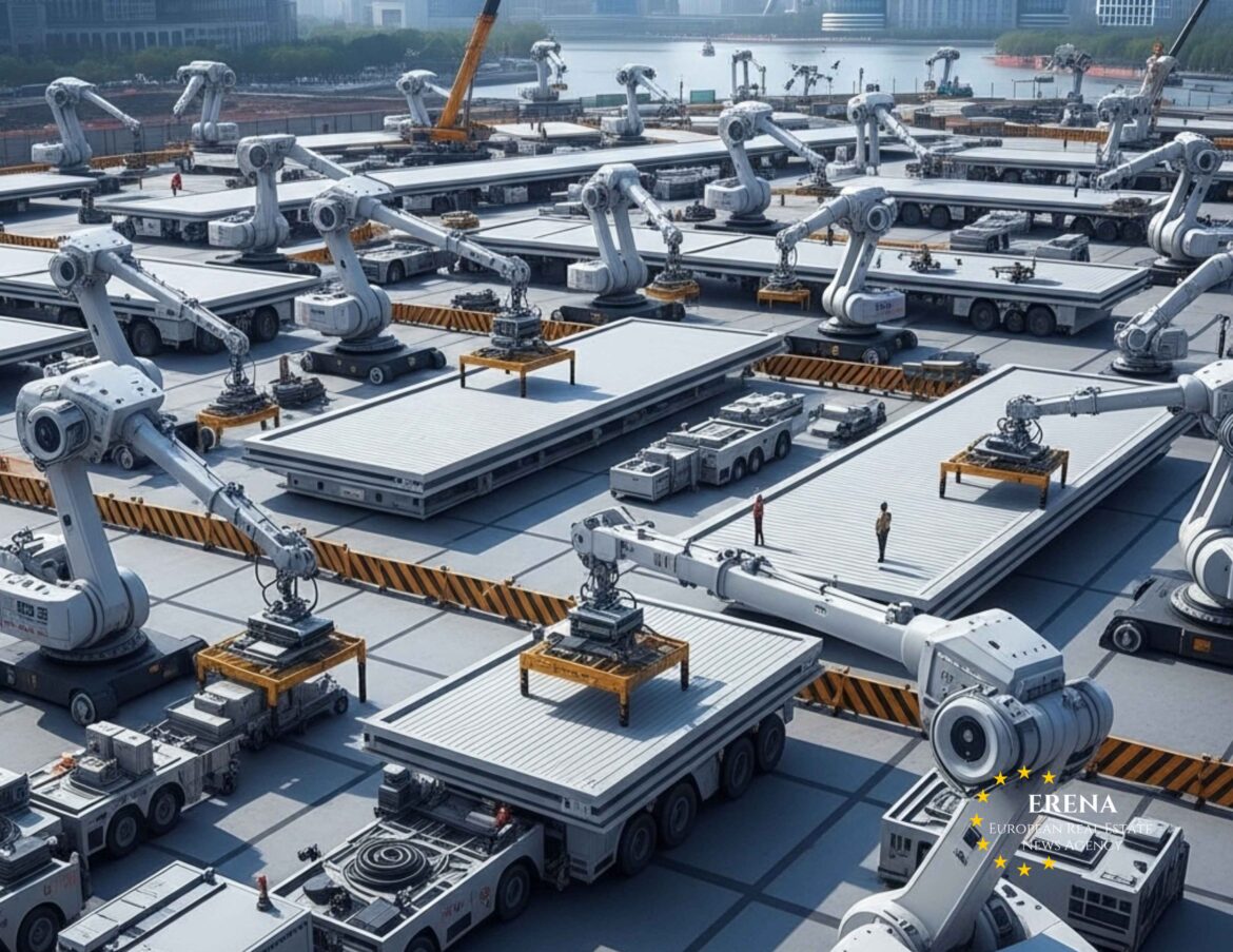 Shanghai Moves Buildings with 432 Robots